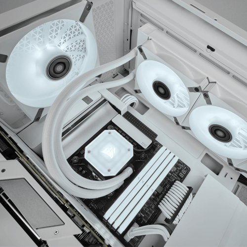 Corsair ML120 LED Elite 120mm White LED Cabinet Fan (Single Pack - White Frame)